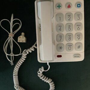 Telephone Visually & Hearing Impaired Large Button Wall Table Top Radio Shack